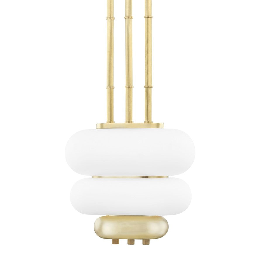 Hudson Valley Palisade 2 Light Pendant, Aged Brass - KBS1354702-AGB