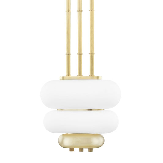 Hudson Valley Palisade 2 Light Pendant, Aged Brass - KBS1354702-AGB