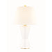 Hudson Valley Ashland 1 Light Table Lamp, Matte White/Off White - L1040-MW