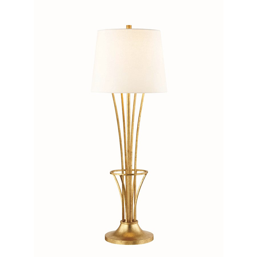 Hudson Valley Hurley 1 Light Table Lamp in Gold Leaf - L1061-GL