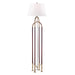 Hudson Valley Arnett 1 Light Floor Lamp, Aged Brass/Off White - L1134-AGB
