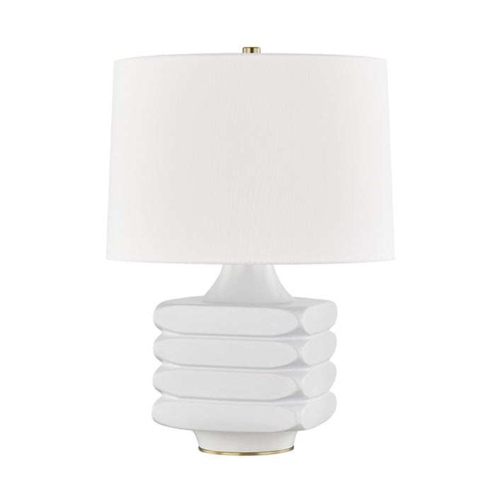 Hudson Valley Sag Harbor 1 Light Table Lamp, White/White - L1420-WH