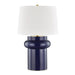 Hudson Valley Manorville 1 Light Table Lamp, Cobalt/White - L1447-CO