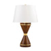 Hudson Valley Selden 1 Light Table Lamp, Brass/White Belgian Shade - L1463-AGB