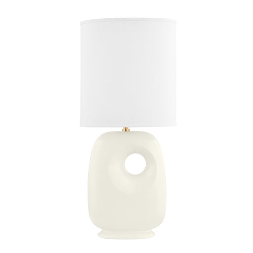 Hudson Valley Harbor Park 1 Light Table Lamp, Brass/Ivory/White - L1506-AGB-CSI