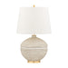 Hudson Valley Katonah 1 Light Table Lamp, Gold Leaf/White - L1516
