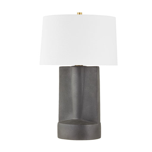 Hudson Valley Wilson 1 Light Table Lamp in Aged Brass/White - L1688-AGB-CTG