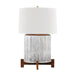 Hudson Valley Oakham 1 Light Table Lamp, Brass/Off White/White - L1842-AGB-OW