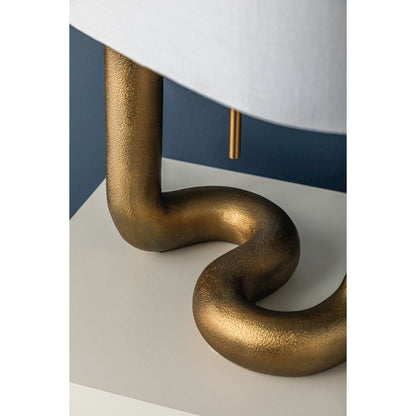 Armonk Table Lamp, Aged Brass