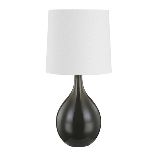 Hudson Valley Durban 1 Light Table Lamp in Aged Brass/White - L2016-AGB-CGM