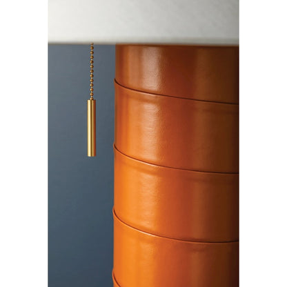 Norwalk Table Lamp, Aged Brass/White