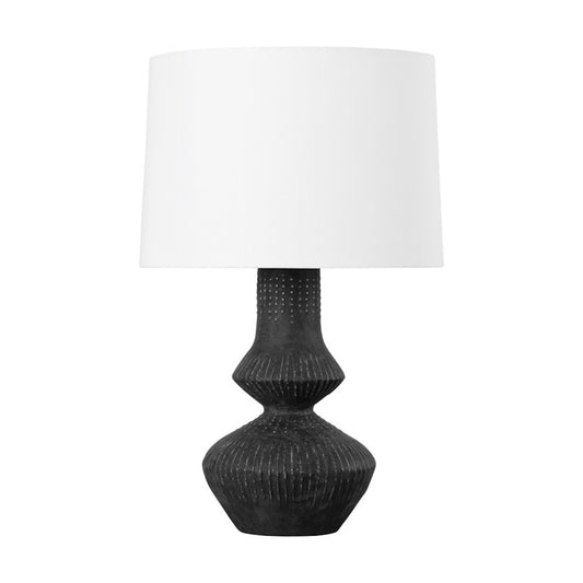 Hudson Valley Ancram 1Lt Table Lamp, Gold Leaf/Totem Black/White - L7528-VGL-CTK