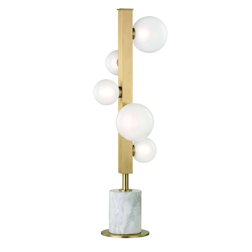 Hudson Valley Mini Hinsdale 5 Light Table Lamp, Aged Brass - L805-AGB