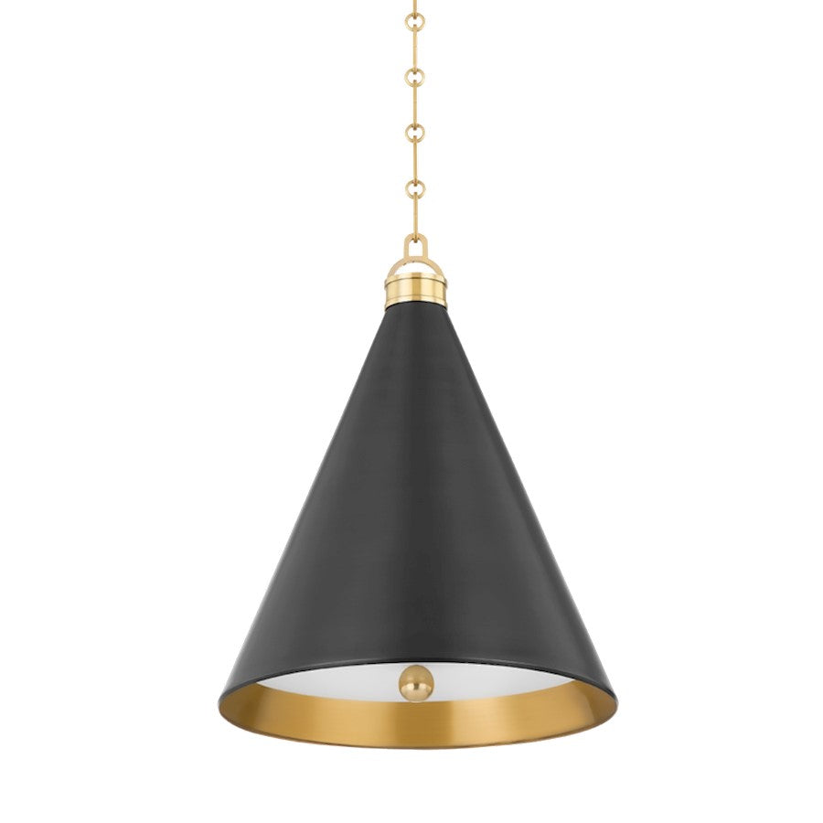 Hudson Valley Osterley 1 Light 19" Pendant, Bronze/ Brass - MDS1304-ADB