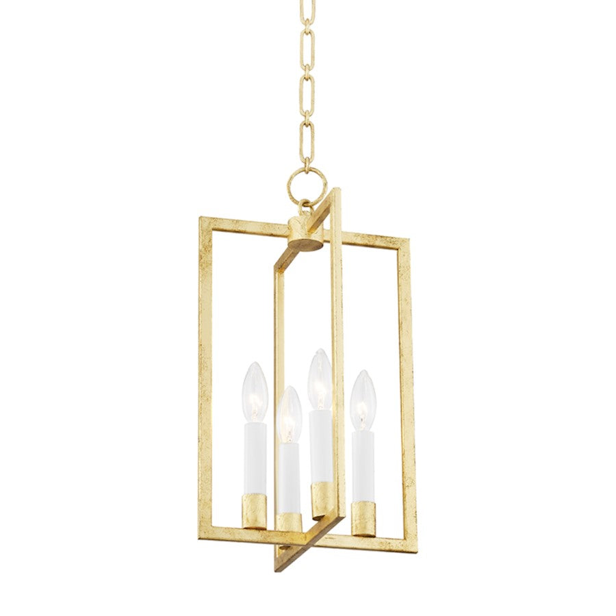 Hudson Valley Middleborough 4 Light Small Pendant, Gold Leaf - MDS420-GL