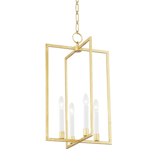 Hudson Valley Middleborough 4 Light Medium Pendant, Gold Leaf - MDS421-GL