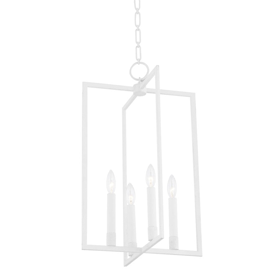 Hudson Valley Middleborough 4 Light Medium Pendant, White Plaster - MDS421-WP