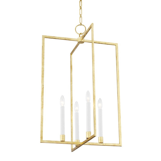 Hudson Valley Middleborough 4 Light Large Pendant, Gold Leaf - MDS422-GL