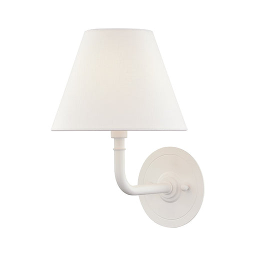 Hudson Valley Signature No.1 1 Light Wall Sconce, White - MDS601-WH