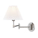 Hudson Valley Signature No.1 1 Light Wall Sconce, Polished Nickel - MDS603-PN