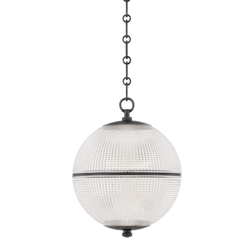 Hudson Valley Sphere No. 3 1 Light Small Pendant, Distressed Bronze - MDS800-DB