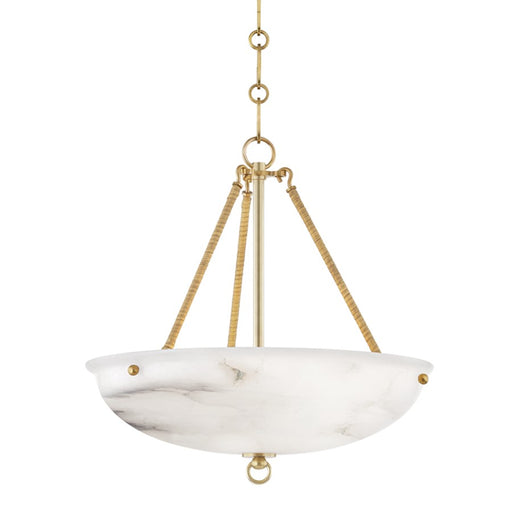 Hudson Valley Somerset 3 Light Pendant, Aged Brass - MDS811-AGB