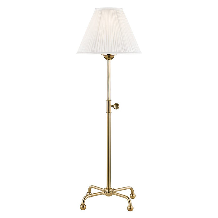 Hudson Valley Classic No.1 Table Lamp/Metal Shade, Brass - MDSL107-AGB-MS