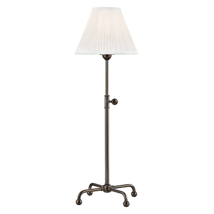 Hudson Valley Classic No.1 Table Lamp/Metal Shade, Bronze - MDSL107-DB-MS