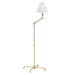 Hudson Valley Classic No.1 1 Light Floor Lamp, Aged Brass - MDSL108-AGB-MS
