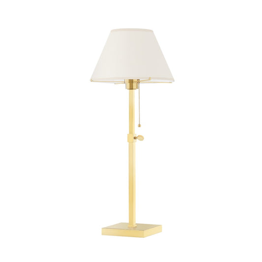 Hudson Valley Leeds 1 Light Table Lamp, Aged Brass - MDSL132-AGB