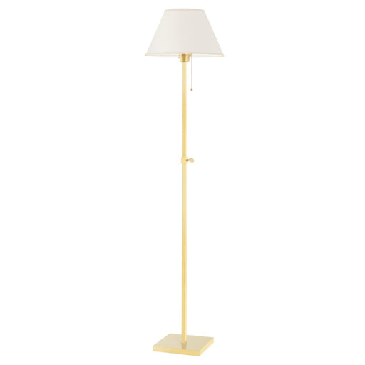Hudson Valley Leeds 1 Light Floor Lamp, Aged Brass - MDSL133-AGB