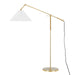 Hudson Valley Dorset 1 Light Floor Lamp, Aged Brass - MDSL512-AGB