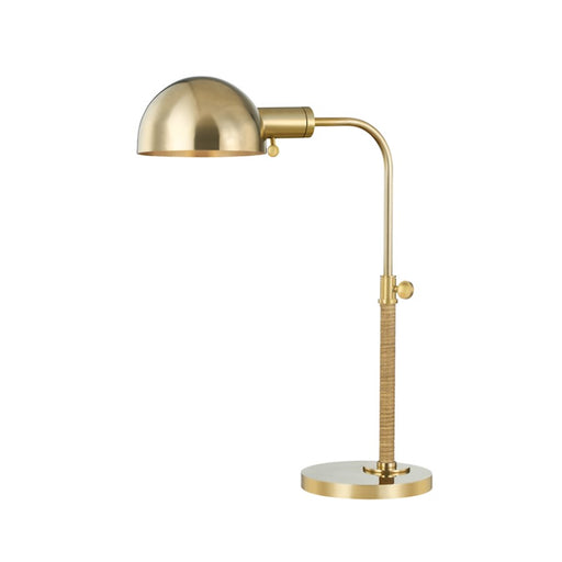 Hudson Valley Devon 1 Light Table Lamp, Aged Brass - MDSL520-AGB