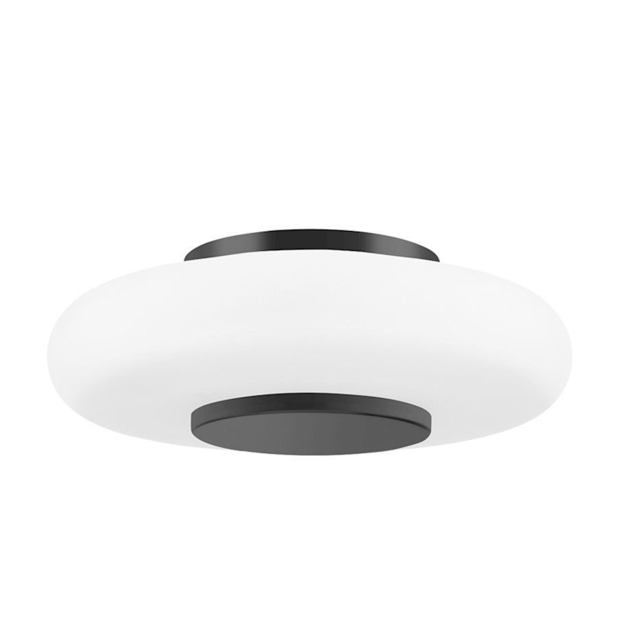 Hudson Valley Blyford 1 Light Flush Mount in Black Nickel - PI1896501-BLNK