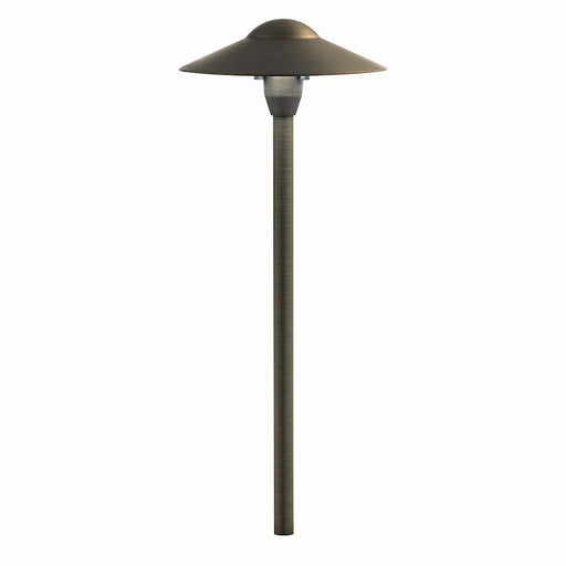 Kichler 8" Dome Path Light, Centennial Brass - 15310CBR