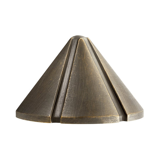 Kichler LED Integrated Conical Deck Light, Centennial Brass