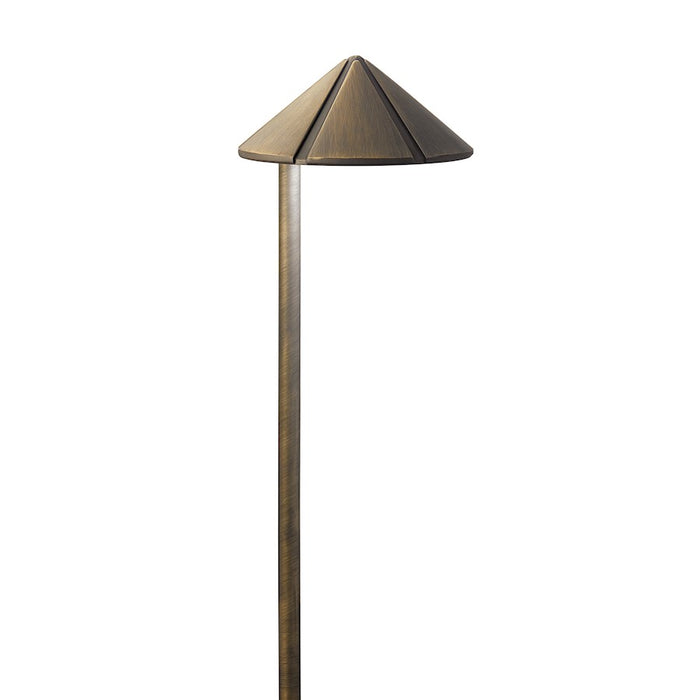 Kichler LED Integrated 3 Light 20" Side Mount Path Light, Centennial Brass