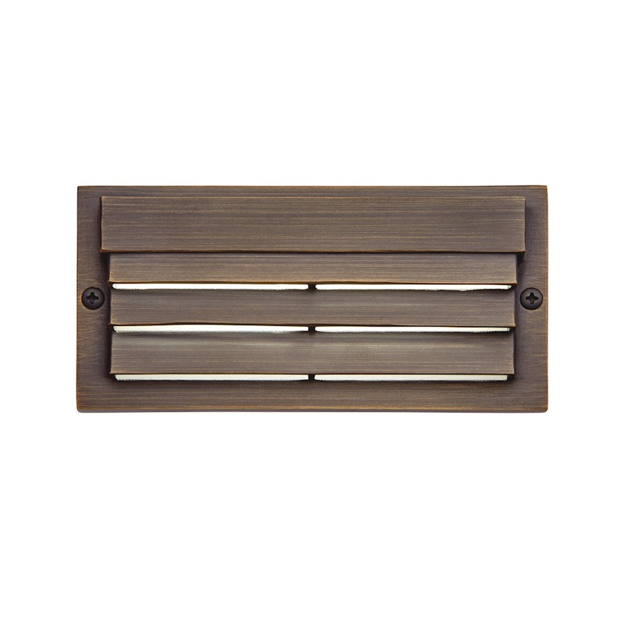 Kichler Landscape LED Surface Mount Louvered 2700K, Brass - 16171CBR27