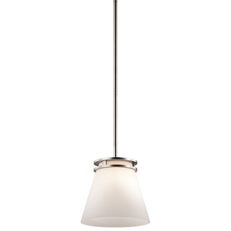 1 Light Pendant, Brushed Nickel