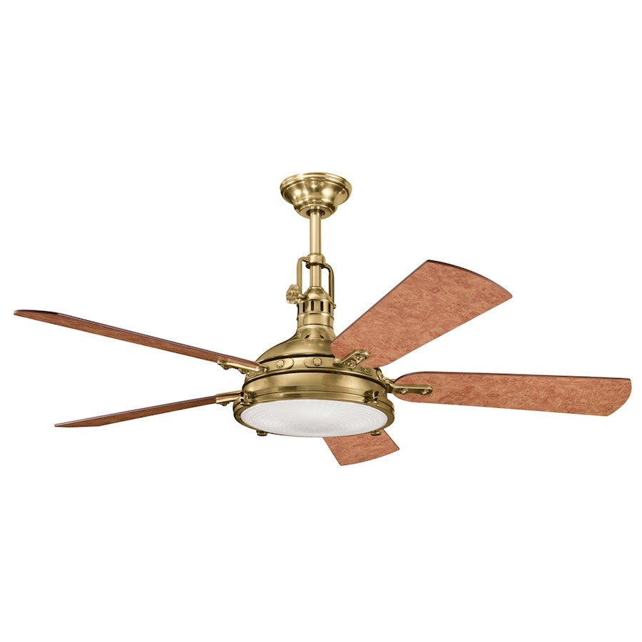 Kichler Hatteras Bay 56" Fan, Burnished Antique Brass