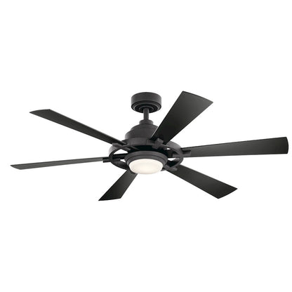 Kichler Iras 52" Fan, LED, Distressed Black - 300241DBK