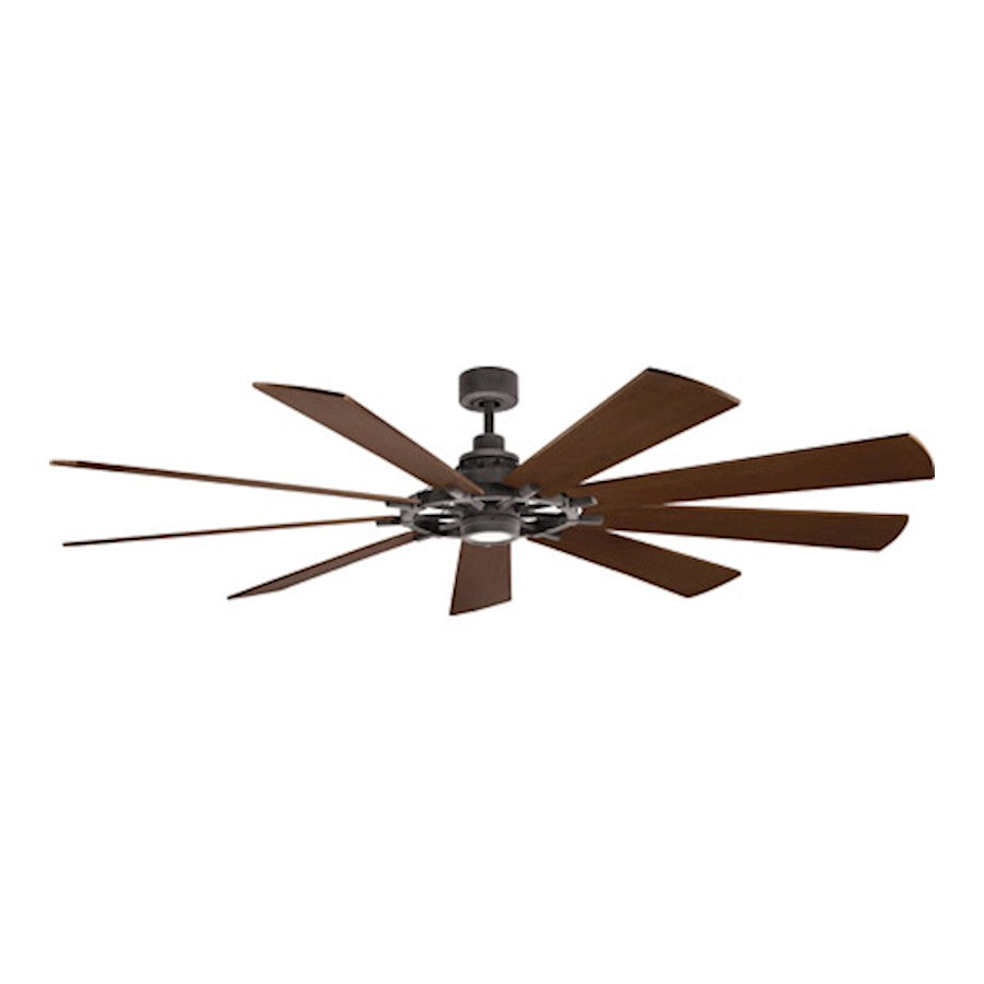 Kichler Gentry XL LED 85" Fan, Weathered Zinc - 300285WZC