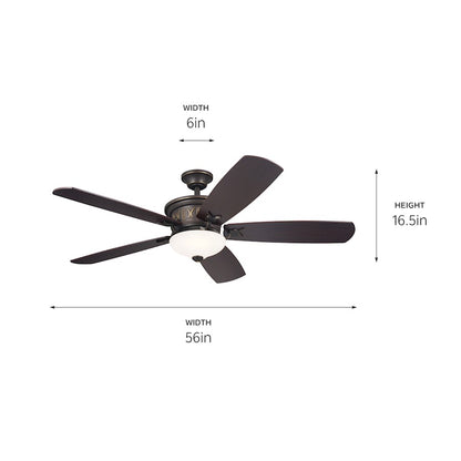 Kichler Crescent 56" Crescent Fan