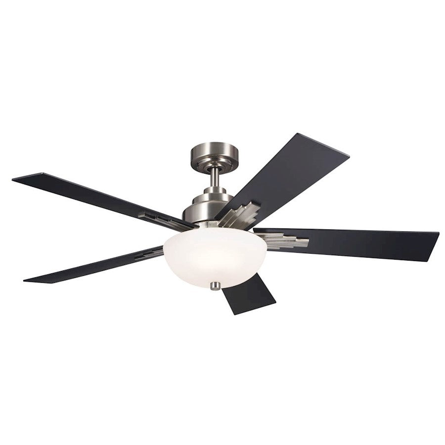 Kichler Vinea 52" Vinea Fan, Brushed Stainless Steel/Frosted - 300345BSS