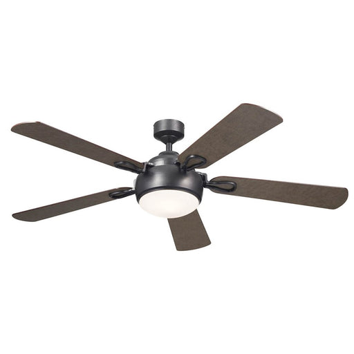 Kichler Humble 60" Fan, Anvil Iron/Frosted - 300415AVI