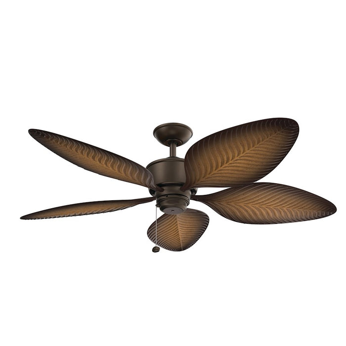 Kichler Nani 56" Ceiling Fan, Satin Natural Bronze/Ivory/Walnut - 310095SNB