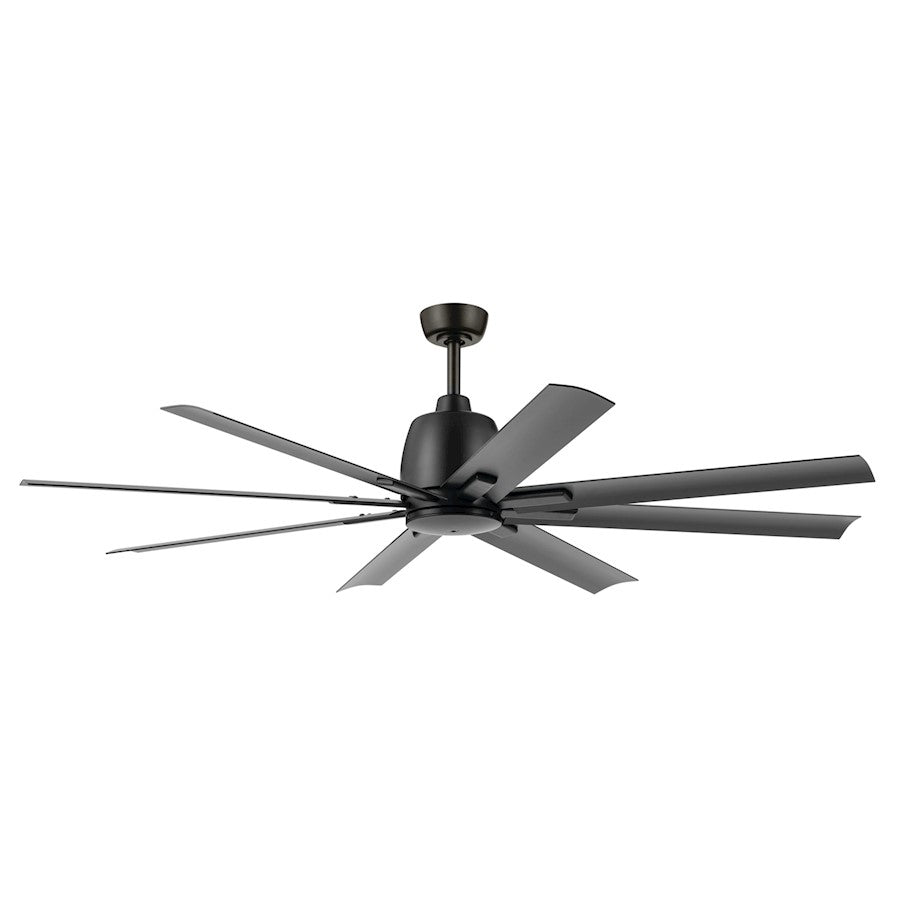 Kichler Breda 65" Ceiling Fan, Satin Black/Satin Black - 310265SBK