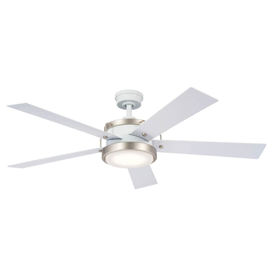 Kichler Salvo 56" Fan, White/Frosted - 330045WH