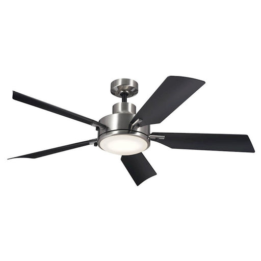 Kichler Guardian 56" Fan, Brushed Stainless Steel/Frosted - 330057BSS
