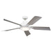 Kichler Guardian 56" Fan, White/Frosted - 330057WH